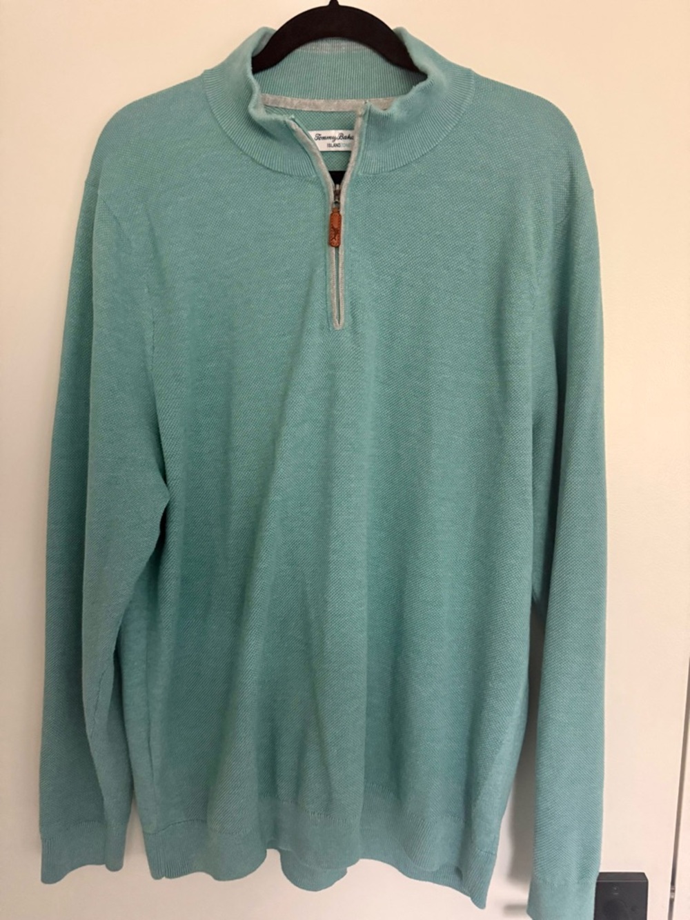 Tommy Bahama - Men’s Aqua, 1/4 Zip-Neck Sweater